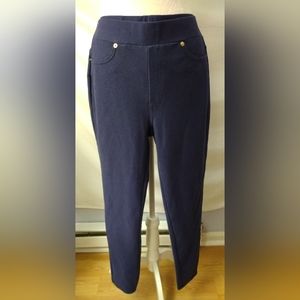 Michael Kors navy blue leggings. Size M. EUC